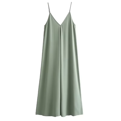 Slip Dress Women 2024 Summer Women'S Loose Dresses Sleeveless Thin Straps Black Long Dresses Backless Beach Holiday Dresses