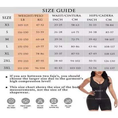 Fajas Colombianas Shapewear for Women Tummy Control Post Surgery Full Body Shaper Butt Lifter with Zipper Crotch