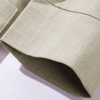 Women'S Notched Lapel Single-Breasted Minimalist Blazer Half Sleeve H-Line Jacket with Pockets Casual & Office Wear for Spring&Fall