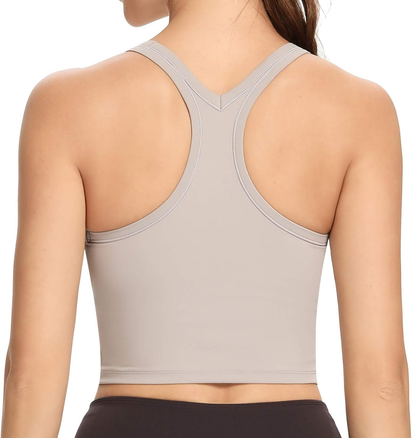 Women Removable Padded Sports Bras Workout Running Yoga Tank Tops