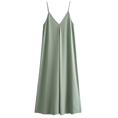 Slip Dress Women 2024 Summer Women'S Loose Dresses Sleeveless Thin Straps Black Long Dresses Backless Beach Holiday Dresses
