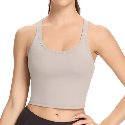 Women Removable Padded Sports Bras Workout Running Yoga Tank Tops